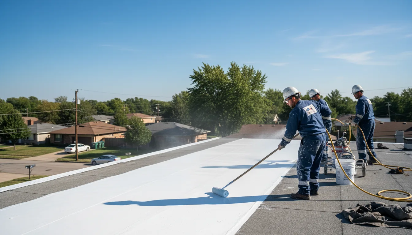 Commercial roof coating in Constantine, MI near me